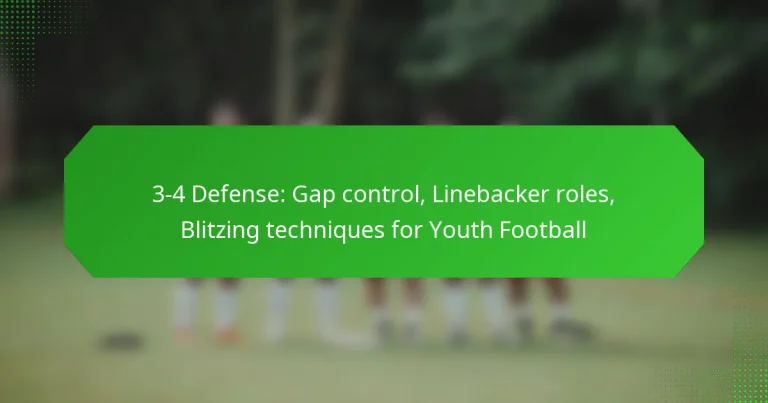 3-4 Defense: Gap control, Linebacker roles, Blitzing techniques for Youth Football