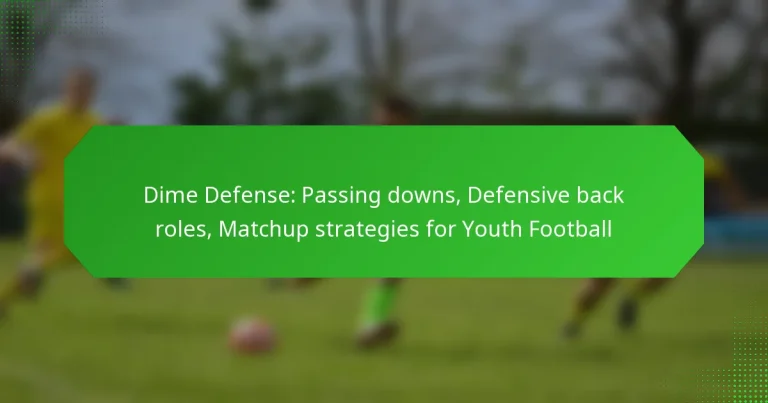 Dime Defense: Passing downs, Defensive back roles, Matchup strategies for Youth Football