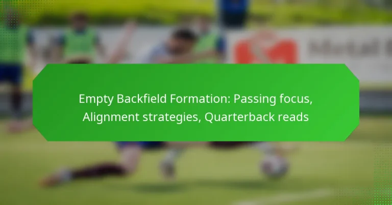 Empty Backfield Formation: Passing focus, Alignment strategies, Quarterback reads