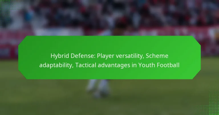 Hybrid Defense: Player versatility, Scheme adaptability, Tactical advantages in Youth Football