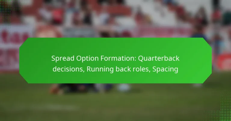 Spread Option Formation: Quarterback decisions, Running back roles, Spacing