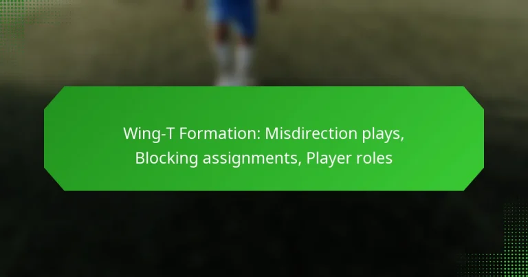 Wing-T Formation: Misdirection plays, Blocking assignments, Player roles